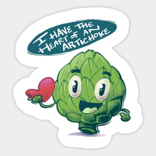 Heart of an Artichoke Sticker